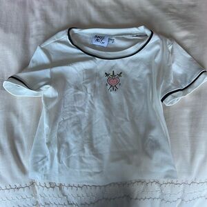 Princess Polly White Crop Top